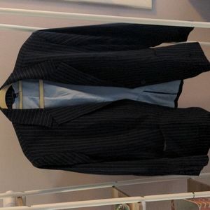 Navy pin stripe blazer